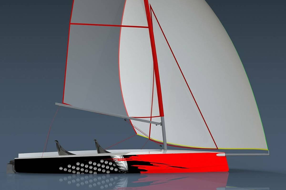 Side view 3D rendering